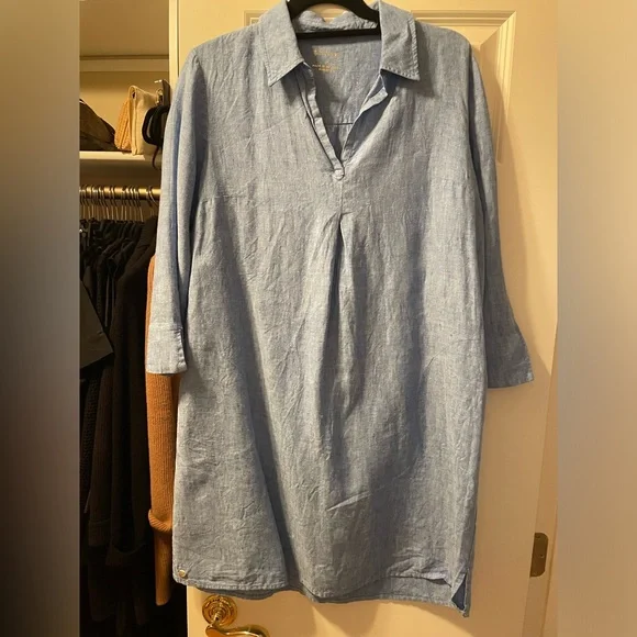 Lilly Pulitzer shift dress Blue SZ S Pilar Tunic Linen
Beckon Blue Sea Salt EUC - Picture 3 of 12